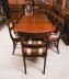 Vintage 13ft  Regency Revival Triple Pillar Dining Table & 16 chairs 20th C | Ref. no. A4801b | Regent Antiques