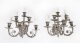 Antique Set 4 Louis VI Revival Silver Plated Six Branch Wall Lights 20th C | Ref. no. A4805 | Regent Antiques