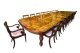Huge Bespoke 22ft Burr Walnut & Crossbanded Dining Table & 22 chairs | Ref. no. A4807a | Regent Antiques