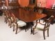 Vintage 9ft  276cm Mahogany Twin  Pillar Dining Table by  William Tillman 20th C | Ref. no. A4809 | Regent Antiques