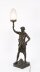 Antique Large French Bronze Lamp of \