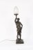 Antique Large French Bronze Lamp of \