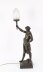 Antique Large French Bronze Lamp of \