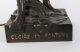 Antique Large French Bronze Lamp of \