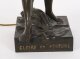 Antique Large French Bronze Lamp of \