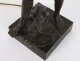 Antique Large French Bronze Lamp of \