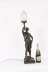 Antique Large French Bronze Lamp of \