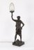 Antique Large French Bronze Lamp of \