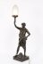 Antique Large French Bronze Lamp of \