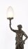 Antique Large French Bronze Lamp of \