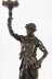 Antique Large French Bronze Lamp of \