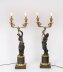 Antique Pair Fine French Bronze & Ormolu Two Light Candelabra 19th C | Ref. no. A4825 | Regent Antiques