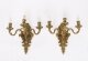 Antique Pair of French Louis Revival 3 Branch  Ormolu Wall Lights C1900 | Ref. no. A4832 | Regent Antiques