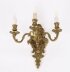 Antique Pair of French Louis Revival 3 Branch  Ormolu Wall Lights C1900 | Ref. no. A4832 | Regent Antiques