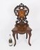 Antique Swiss Walnut Marquetry inlaid Musical Chair 19th C | Ref. no. A4848 | Regent Antiques