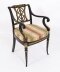 Antique Set 10 English Regency Revival Pierced Splat Back Dining Chairs 20th C | Ref. no. A4863 | Regent Antiques
