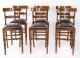 Bespoke Set of Six Burr Walnut & Leather Upholstered Bar Stools | Ref. no. A4880 | Regent Antiques