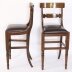 Bespoke Set of Six Burr Walnut & Leather Upholstered Bar Stools | Ref. no. A4880 | Regent Antiques