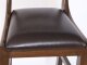 Bespoke Set of Six Burr Walnut & Leather Upholstered Bar Stools | Ref. no. A4880 | Regent Antiques
