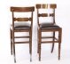 Bespoke Set of Six Burr Walnut & Leather Upholstered Bar Stools | Ref. no. A4880 | Regent Antiques