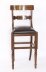Bespoke Set of Six Burr Walnut & Leather Upholstered Bar Stools | Ref. no. A4880 | Regent Antiques