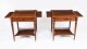 Vintage Pair Flame Mahogany Occasional Tables with Slides & Drawers 20th C Vintage Pair Flame Mahogany Occasional Tables with Slides & Drawers 20th C | Ref. no. A4887 | Regent Antiques