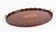 Vintage English Oval Edwardian Marquetry Butler\
