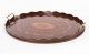 Vintage English Oval Edwardian Marquetry Butler\