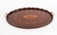 Vintage English Oval Edwardian Marquetry Butler\