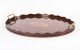 Vintage English Oval Edwardian Marquetry Butler\