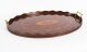 Vintage English Oval Edwardian Marquetry Butler\