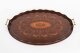 Vintage English Oval Edwardian Marquetry Butler\