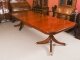 Vintage 10ft3" Regency Revival Twin Pillar Flame Mahogany Dining Table 20th C | Ref. no. A5012 | Regent Antiques