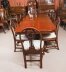 Vintage Regency Revival Flame Mahogany Dining Table & 10 Chairs Mid 20th C | Ref. no. A5012b | Regent Antiques