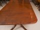Vintage Twin Pillar Flame Mahogany Dining Table and 12 Chairs 20th C | Ref. no. A5016a | Regent Antiques