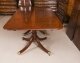 Vintage Twin Pillar Flame Mahogany Dining Table and 12 Chairs 20th C | Ref. no. A5016a | Regent Antiques