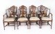 Vintage Set 12 English Harrods Shield Back Dining Chairs Mid 20th Century | Ref. no. A5044c | Regent Antiques