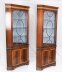Pair Vintage English Flame Mahogany Corner Display Cabinets Harrods 20thC | Ref. no. A5044d | Regent Antiques