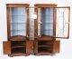 Pair Vintage English Flame Mahogany Corner Display Cabinets Harrods 20thC | Ref. no. A5044d | Regent Antiques