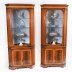 Pair Vintage English Flame Mahogany Corner Display Cabinets Harrods 20thC | Ref. no. A5044d | Regent Antiques