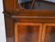 Pair Vintage English Flame Mahogany Corner Display Cabinets Harrods 20thC | Ref. no. A5044d | Regent Antiques