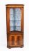 Vintage English Flame Mahogany Corner Display Cabinet Retailed Harrods 20th C | Ref. no. A5044e | Regent Antiques