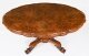 Antique Burr Walnut Oval Tilt Top Loo Dining Table Circa 1860 19th Century | Ref. no. A5068 | Regent Antiques