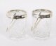 Vintage Pair Silver Plated  & Crystal Ice Pail Bucket Mid 20th Century | Ref. no. A5081a | Regent Antiques
