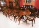 Vintage 15ft Regency Revival 3 pillar dining table & 16 chairs Mid 20th C | Ref. no. A5083b | Regent Antiques