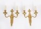 Antique Pair of French Louis Revival 2 Branch  Ormolu Wall Lights C1880 | Ref. no. A5087a | Regent Antiques