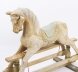 Vintage French Blond Polychromed Rocking Horse Mid 20th Century | Ref. no. A5092 | Regent Antiques