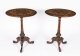 Antique Pair Victorian Burr Wanut & Marquetry Occasional Tables 19th C | Ref. no. A5100 | Regent Antiques