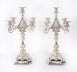 Antique Pair Swedish Five Light Silver Plated Candelabra A.G. Dufva 19th C | Ref. no. A5119 | Regent Antiques
