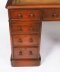 Vintage Flame Mahogany Twin Pedestal Desk 20th C  130x70cm | Ref. no. A5120 | Regent Antiques